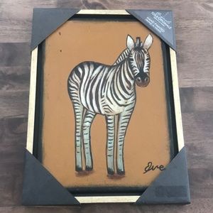 Zebra framed Canvas